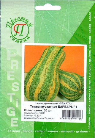 img-2: Тыква Барбара F1 - ООО «Семена Тут»