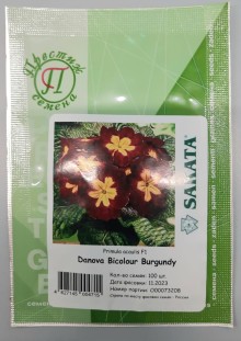 img-1: Примула Данова Биколор Бургунди [100 шт] - ООО «Семена Тут»